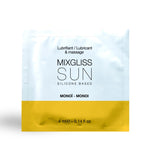 Lubrifiant 2 en 1 Sun Monoï MixGliss 4 ml - Gel de Massage Sensuel et Lubrifiant Silicone