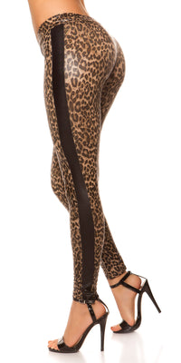 Legging leopard doux
