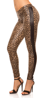 Legging leopard femme mince