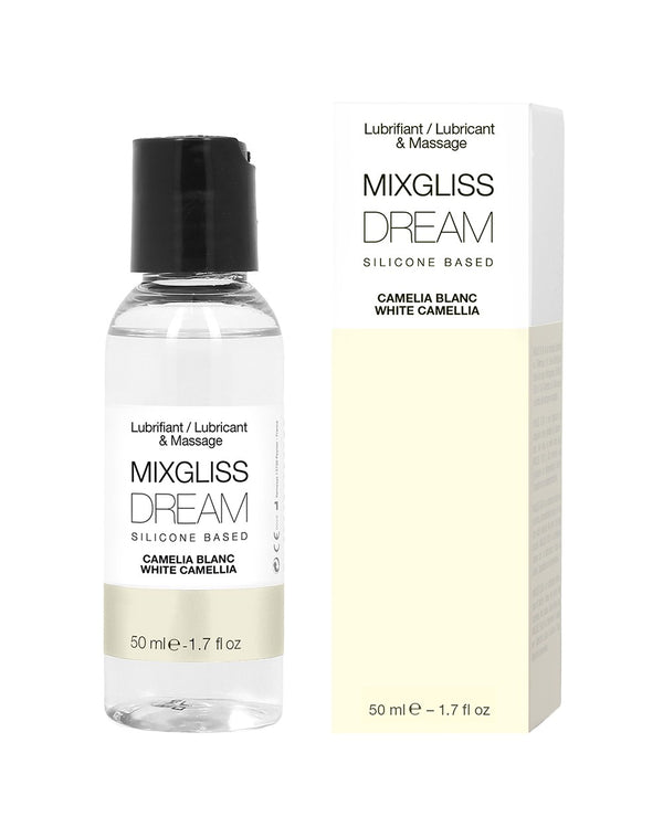 Lubrifiant et Huile de Massage Camellia Blanc 2 en 1 de MixGliss - 50 ML