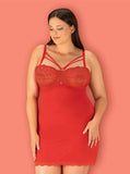 nuisette rouge sexy grande taille