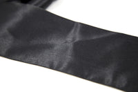 Bandeau Satiné Noir pour Jeux Érotiques - 150 cm de Long