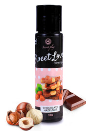 Lubrifiant et Gel de Massage Chocolat Noisette - 60 ml - Saveurs Envoûtantes pour Plaisir Sensuel