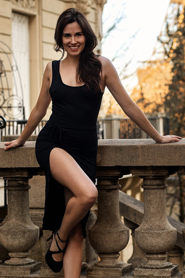Robe Noire Anastasia - Sensualité et Style Flamenco